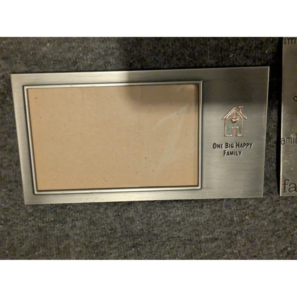 Silver Family Frames  Set Of Two 4x6 photo  Memories gifts holiday decor